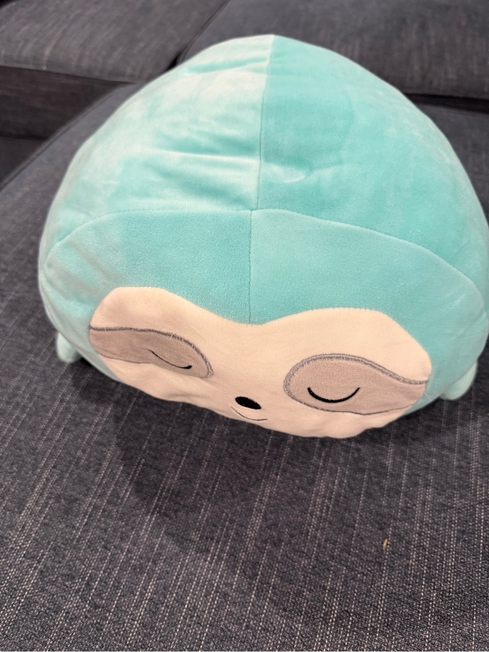 Plush Aqua Sloth Decorative Pillow - Soft Home Accent